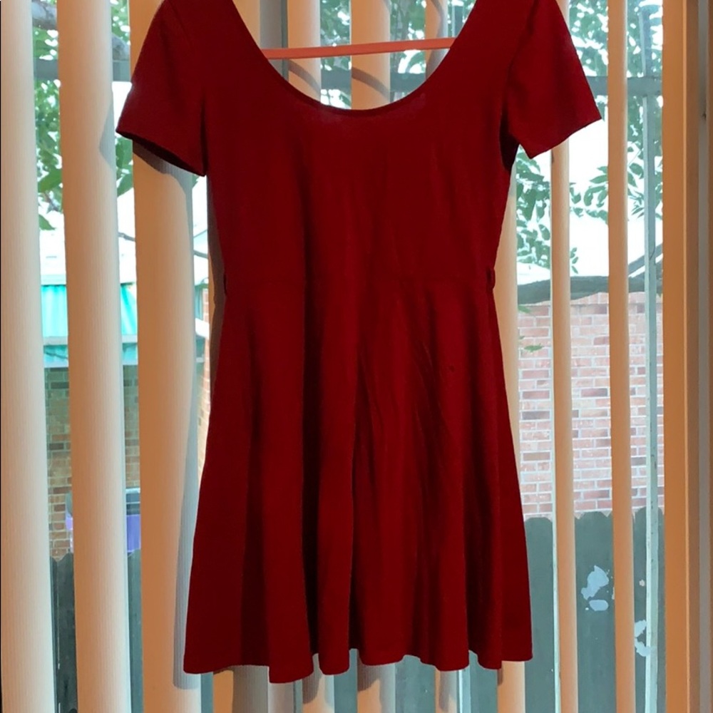 Short red dress